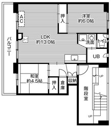 ビレッジハウス上野幌3号棟 (502号室)の物件間取画像